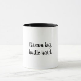 Taza Sueño grande, duro y motivacional café Mug