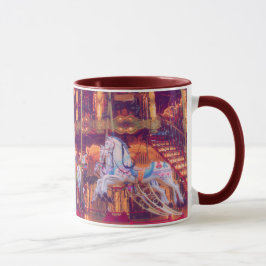 Taza sueño infantil - carrusel de caballos viejos