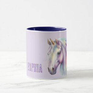 Taza Sueño morado de unicornio