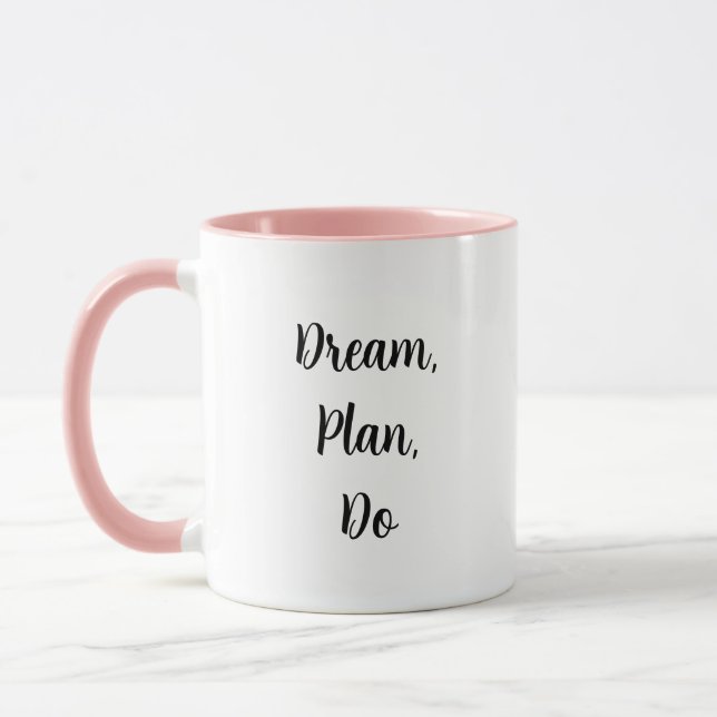 Taza Sueño, plan, hacer - café Mug (Izquierda)