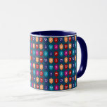Taza Sueños coloridos: la festividad judía de Hanukkah<br><div class="desc">Ladrillos agradables y alegres con las letras hebreas mona, gimmel, hey, y shin, para las celebraciones de la festividad judía de Hanukkah. Tradicionalmente, durante la festividad de Chanukah, los niños (y a menudo los adultos) juegan un juego seguro con un dreidel (o un sevivón en hebreo moderno). En los cuatro...</div>
