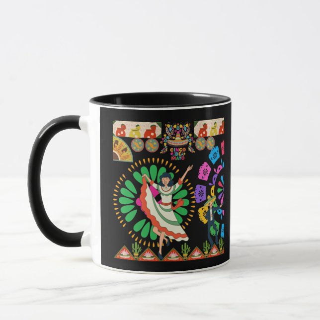 Taza Sueños de Fiesta Viva negro  (Izquierda)