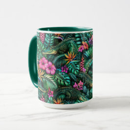 Taza Sueños de Jungla de Cocodrilos Patrón Superficie T