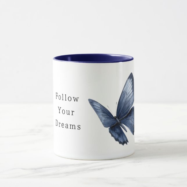 Taza Sueños de Mariposa Azul (Centro)