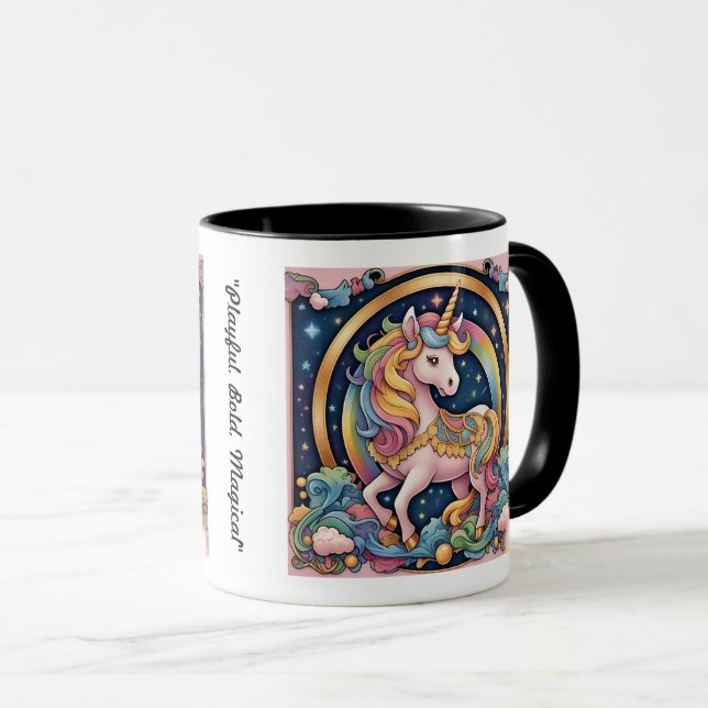 Taza "Sueños del arcoiris mágicos" (Anverso derecho)