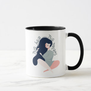 Taza Sueños grandes del pelo grande