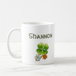 Taza Suerte de los irlandeses. Nombre personalizado de 