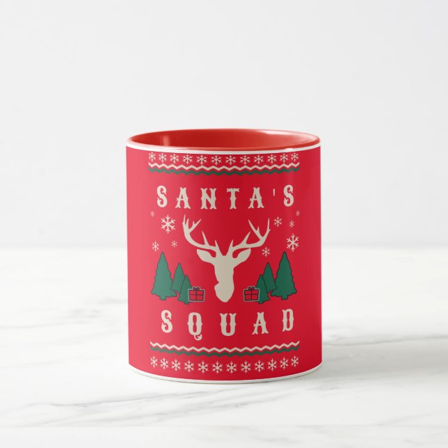 Taza Suéter de los Navidades feos de Santa (Centro)