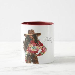Taza Suéter Floral Rojo Precioso