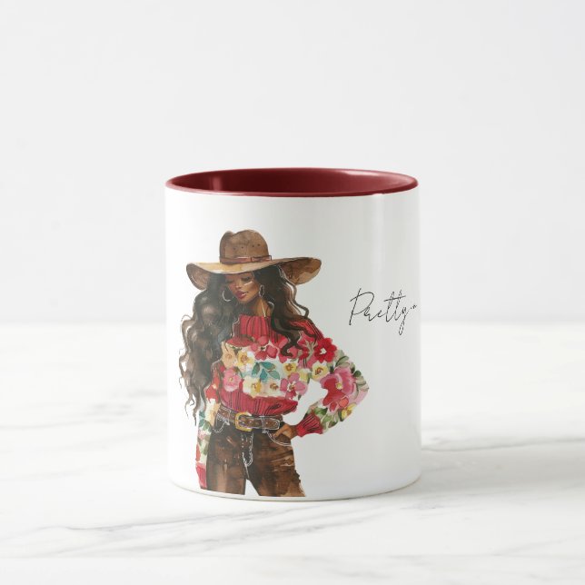 Taza Suéter Floral Rojo Precioso (Centro)