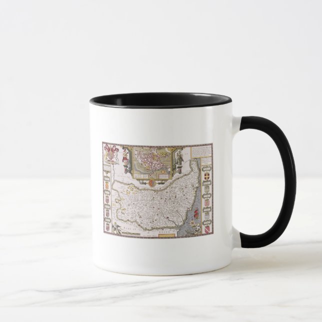 Taza Suffolk y la situación de Ipswich (Derecha)