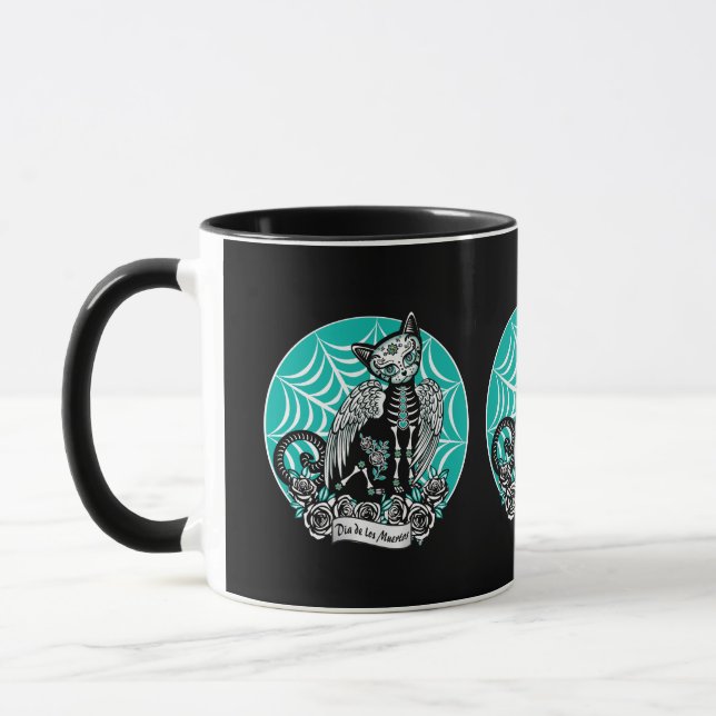 Taza Sugar Skull Cat (Izquierda)