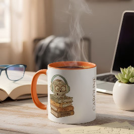 Taza Sugar Skull Passionate About Reading