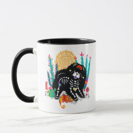 Taza SUGARSKULL NIRVANA perro de vaca halloween 11 oz m