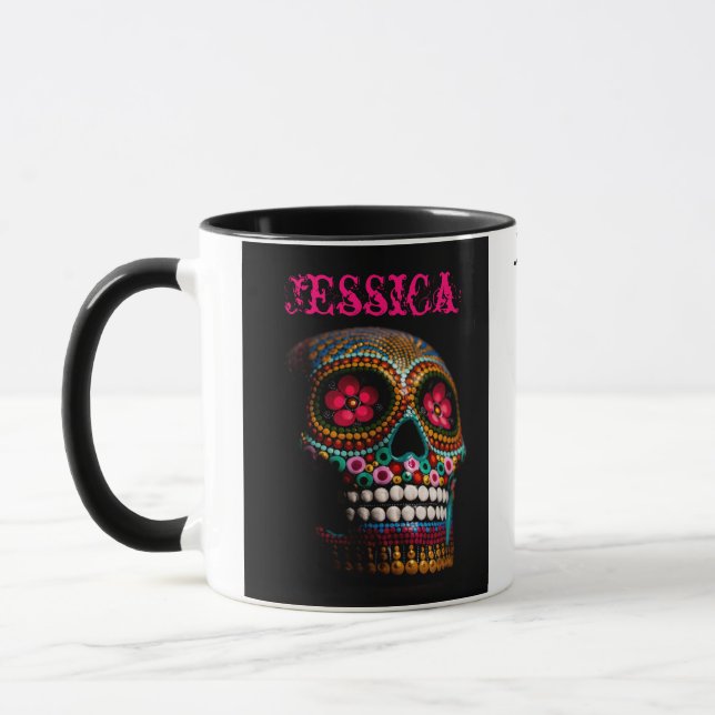 Taza Suger Skull Personalizado (Izquierda)