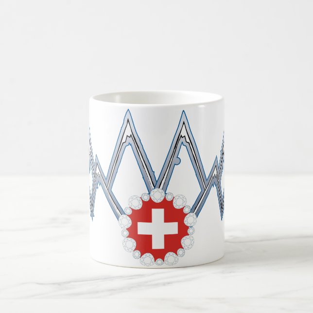 Taza suiza de las montañas (Centro)