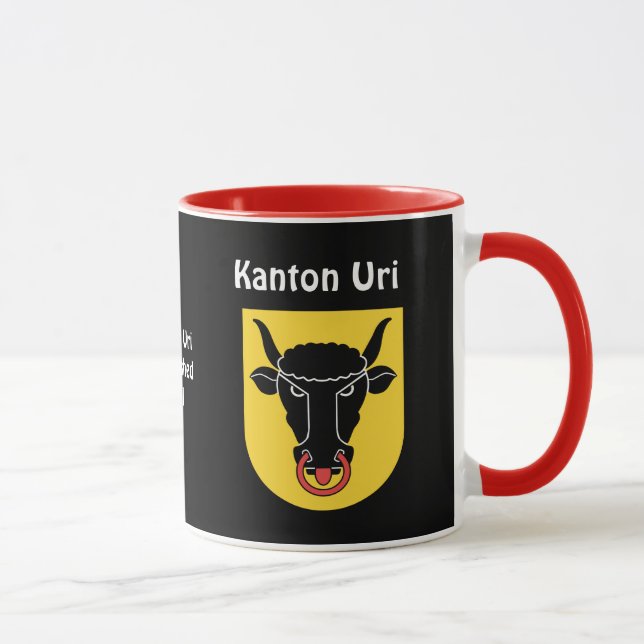 Taza SUIZA - Kanton Uri* Personalizado Mug (Derecha)