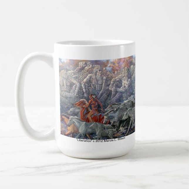 Taza sujeta del nativo americano (Izquierda)