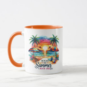 Taza Summer Vibes Brushstrot Beach Sunset-34626