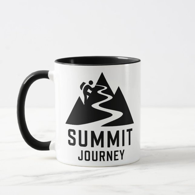 Taza Summit Journey Mountain Climber Design (Izquierda)