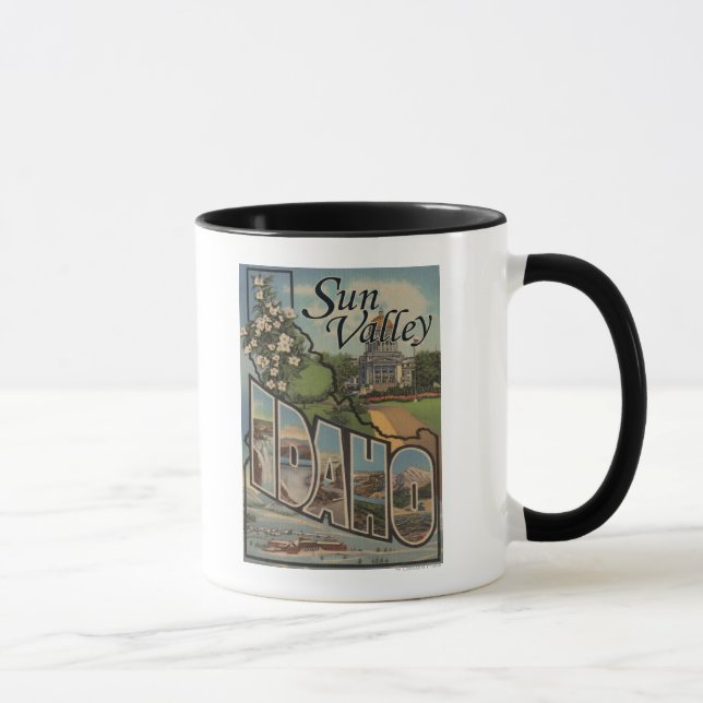 Taza Sun Valley, IdahoLarge Letter Scenes (Derecha)