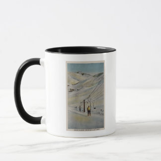 Taza Sun Valley, IDMountain Scene, el esquí se levanta