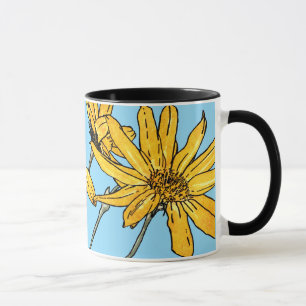 Taza Sunflower Art Nouveau
