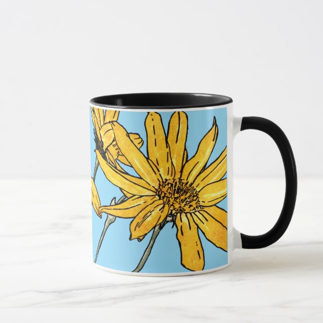 Taza Sunflower Art Nouveau (Derecha)