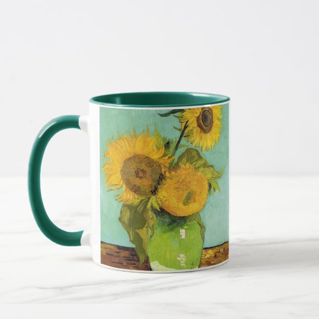 Taza Sunflowers de Van Gogh (Izquierda)