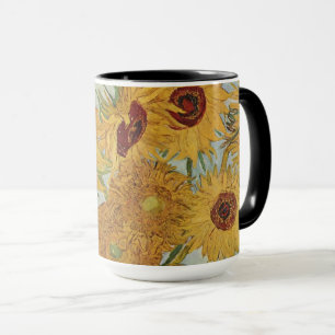 Taza Sunflowers(en azul)-Vincent van Gogh Small