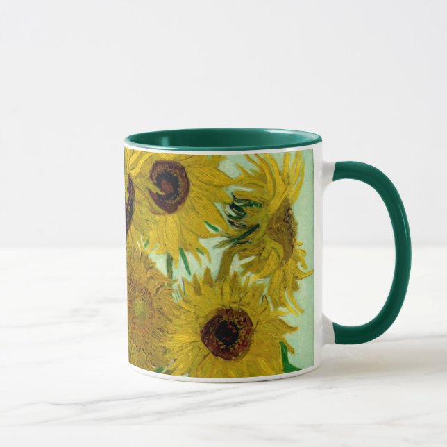 Taza Sunflowers en un Bella Artes Vase Van Gogh (Derecha)