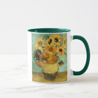 Taza Sunflowers in a Vase (F455) Van Gogh Bella Artes