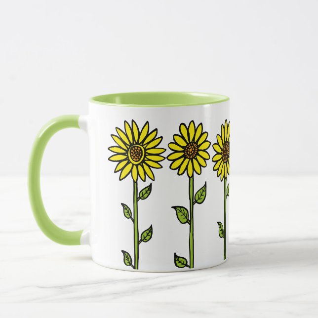 Taza Sunflowers y Bumble Bee (Izquierda)