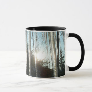 Taza Sunrise Through Icicles Winter Nature Photography
