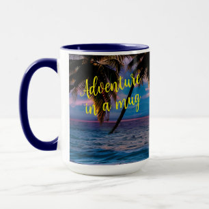 Taza Sunset beach personalizada adventure coffee mug