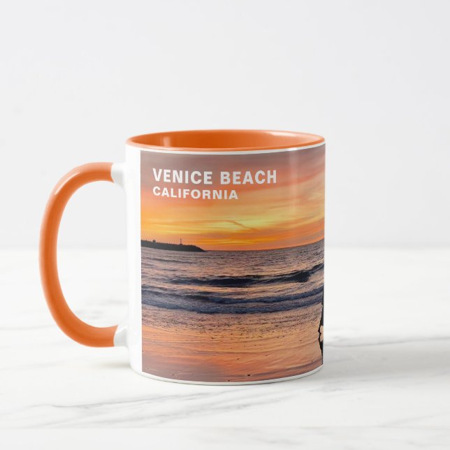 Taza Sunset Beach Walk - Venice Beach, CA Mug (Izquierda)