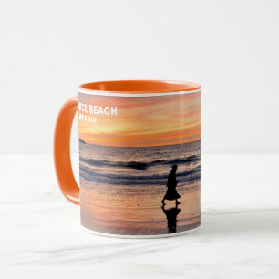 Taza Sunset Beach Walk - Venice Beach, CA Mug