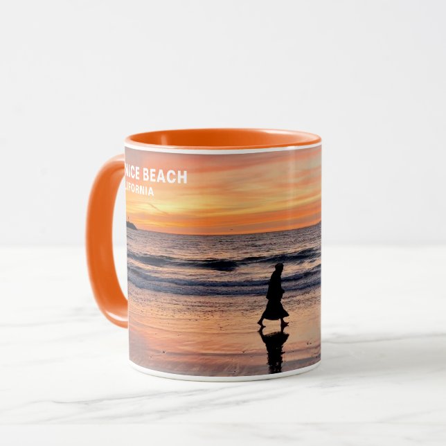 Taza Sunset Beach Walk - Venice Beach, CA Mug (Anverso izquierdo)