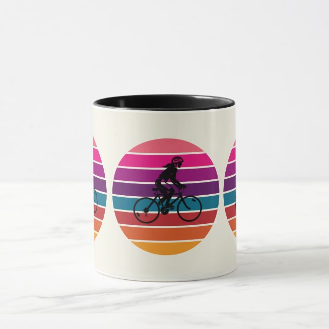 Taza Sunset Bike Ride Silhouette (Centro)