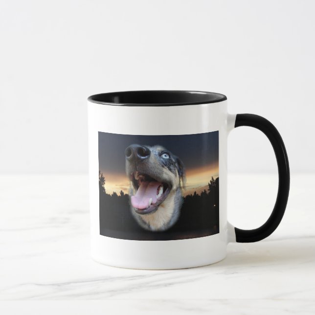 Taza Sunset de Perro Leopardo de Catahoula (Derecha)