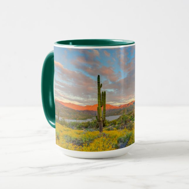 Taza Sunset en el paisaje del desierto (Anverso izquierdo)