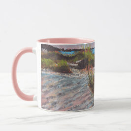 Taza Sunset Pink Florida Beach Art