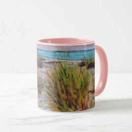 Taza Sunset Pink Florida Beach Art