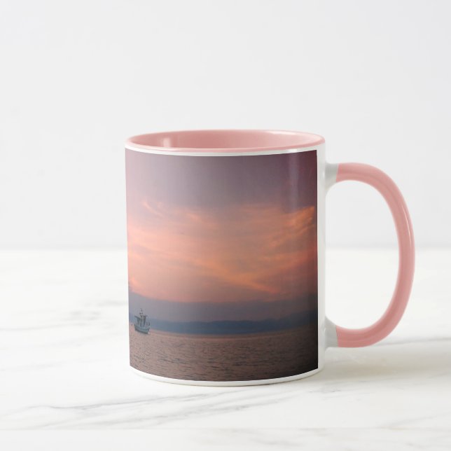 Taza Sunset Sea Black 325 ml Ringer Combo Mug (Derecha)