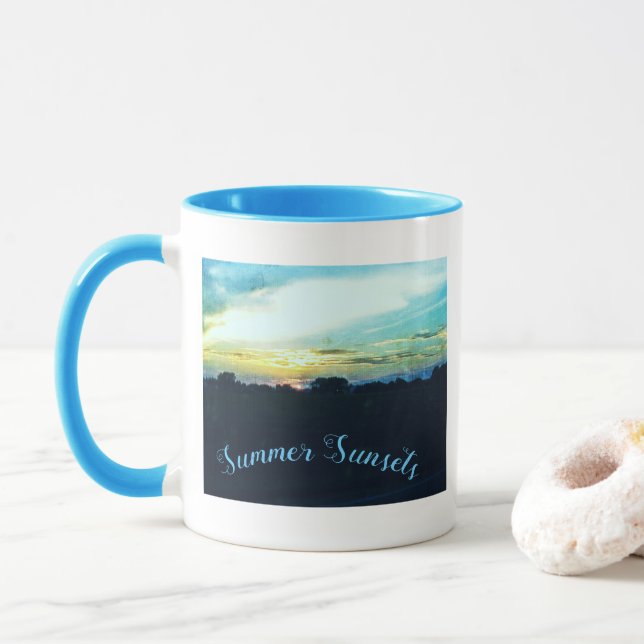 Taza Sunsets de verano (Con donut)