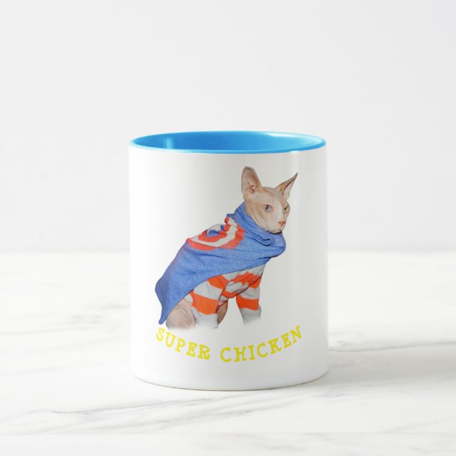 Taza SUPER CHICKEN Café Mug 2 tamaños (Centro)