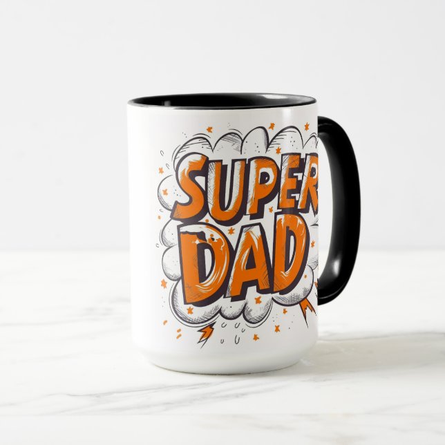 Taza Super Dad Mug (Anverso derecho)