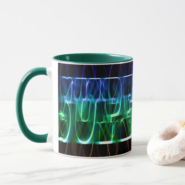 Taza Super Dad Mug (Con donut)