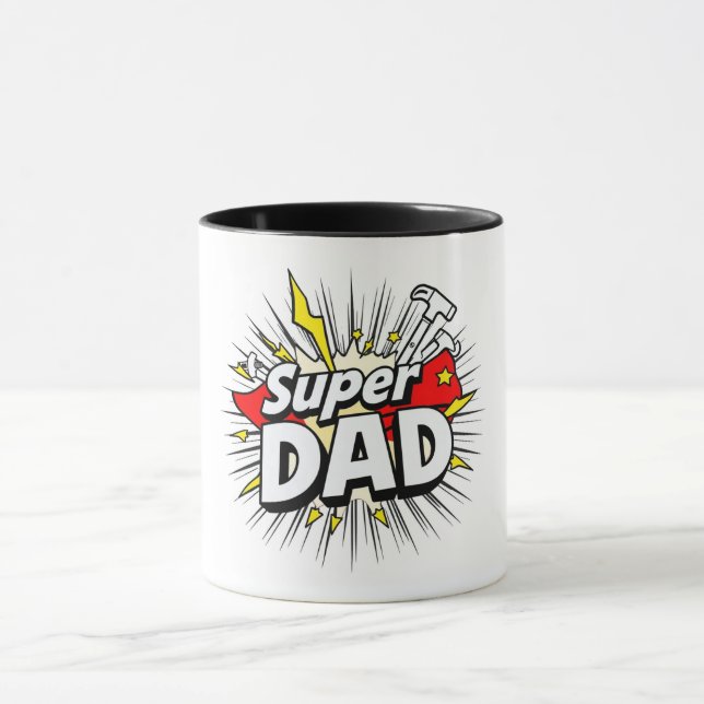 Taza Super Dad Mug - El último regalo de héroe (Centro)