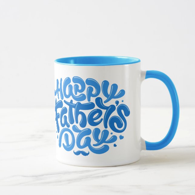 Taza Super DAD personalizado/Feliz Día del Padre (Derecha)